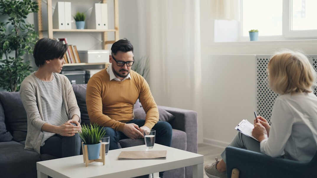 family discussing retirement